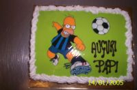 Festa del papà. Homer-calciatore