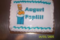 Festa del papà: Torta-Homer