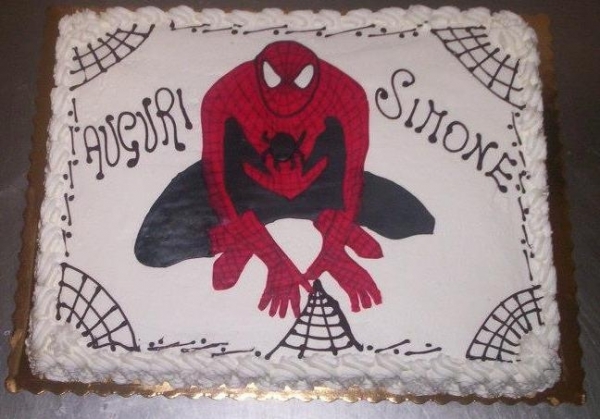 torta di compleanno - spiderman